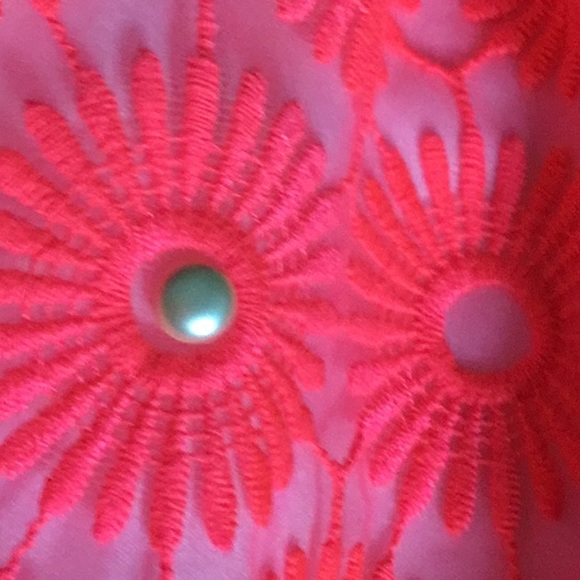 Fiesta hot pink pinwheel organza Payton dress - Picture 10 of 10